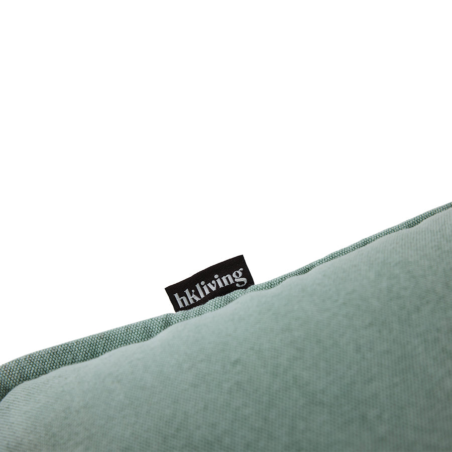 Poltrona lounge cromata, canvas menta