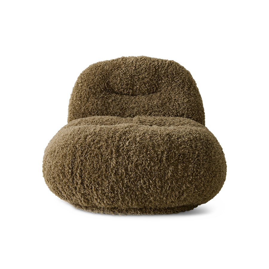 Poltrona Meloa, tessuto poodle