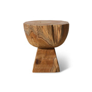 Tavolino in legno arcuato