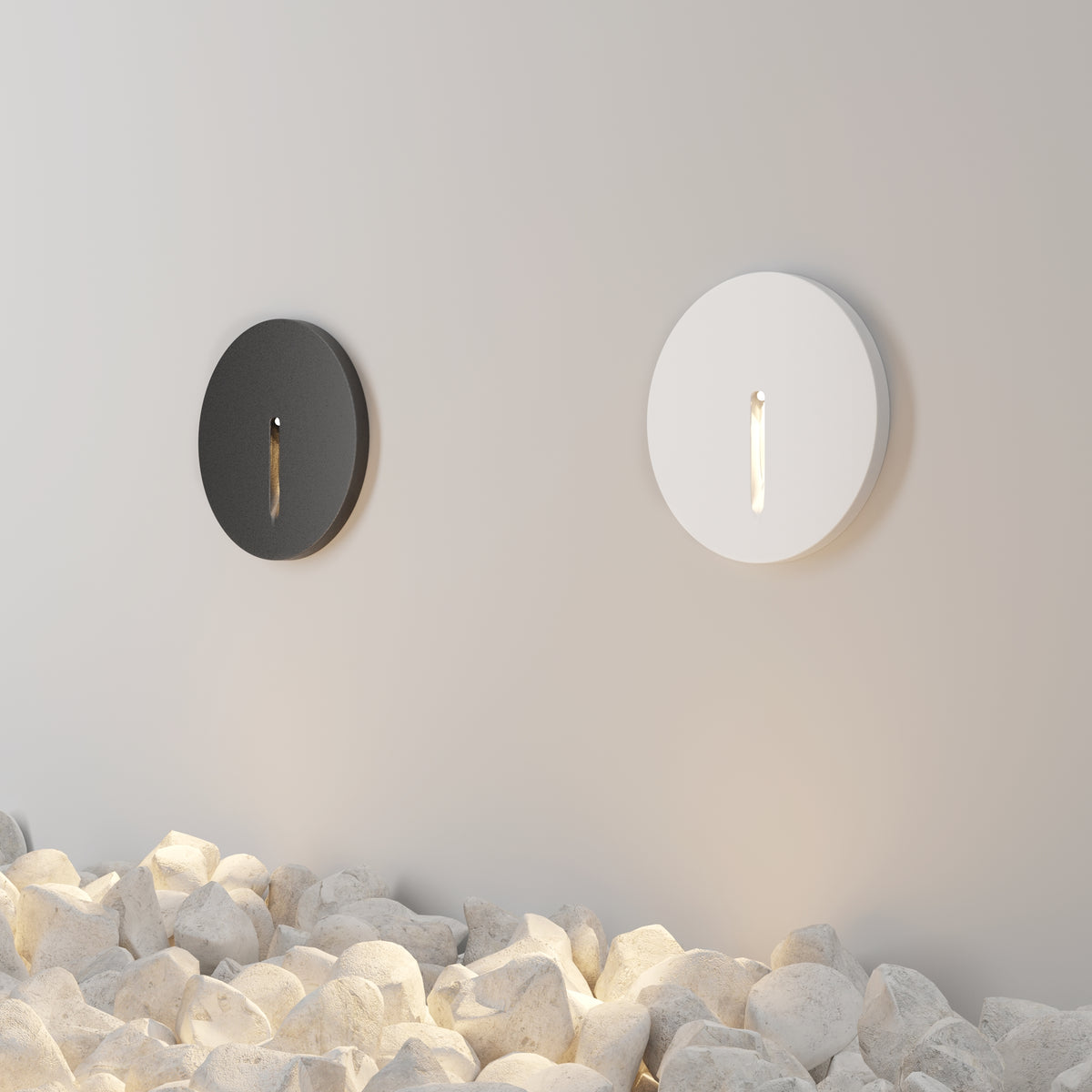 SET 4 PEZZI · Illuminazione per scale Lock - Maytoni - Bianco - O014SL-L3W3K · prezzo per 4 pezzi