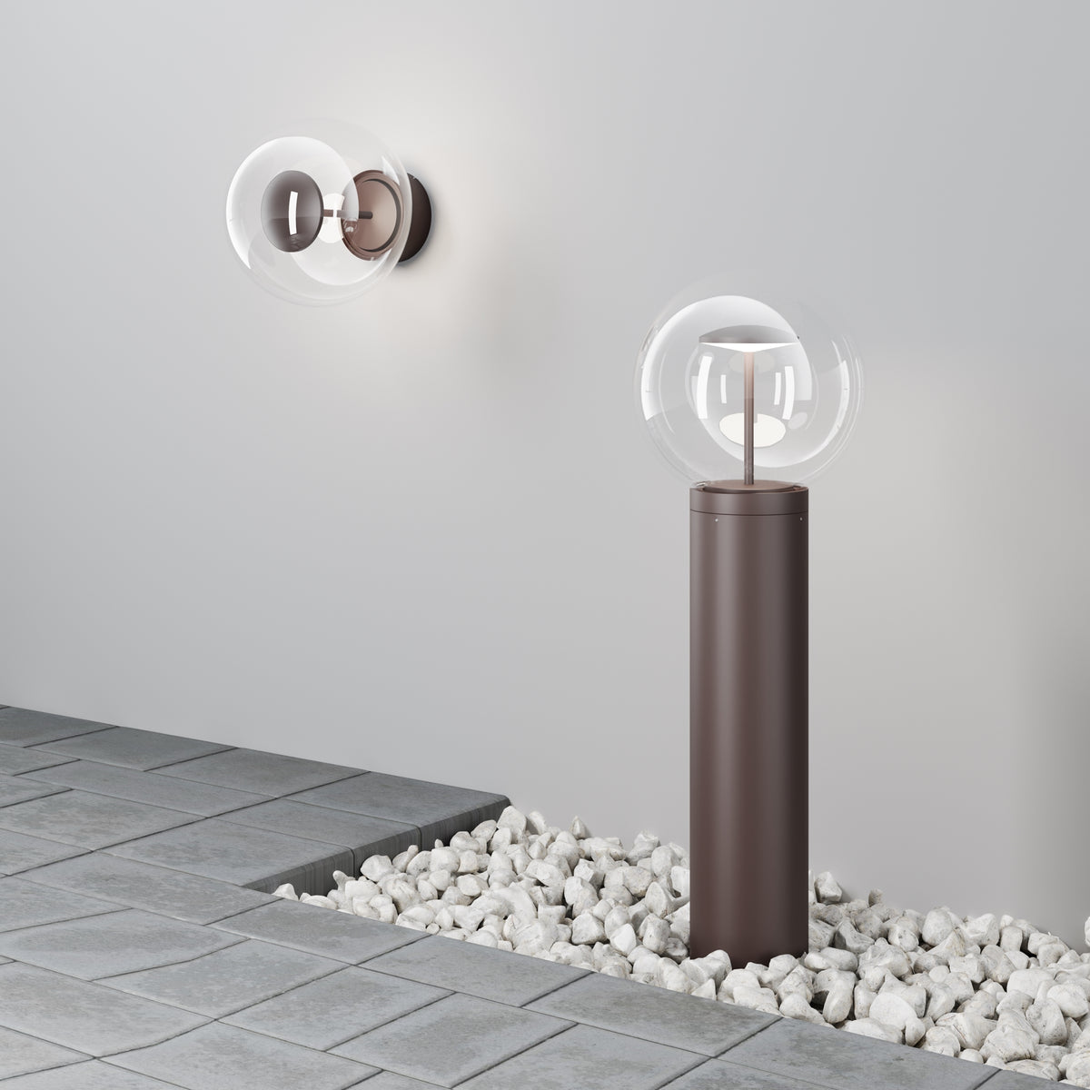 Lampada da esterno Velora - Maytoni - Marrone - O139FL-L8BRK