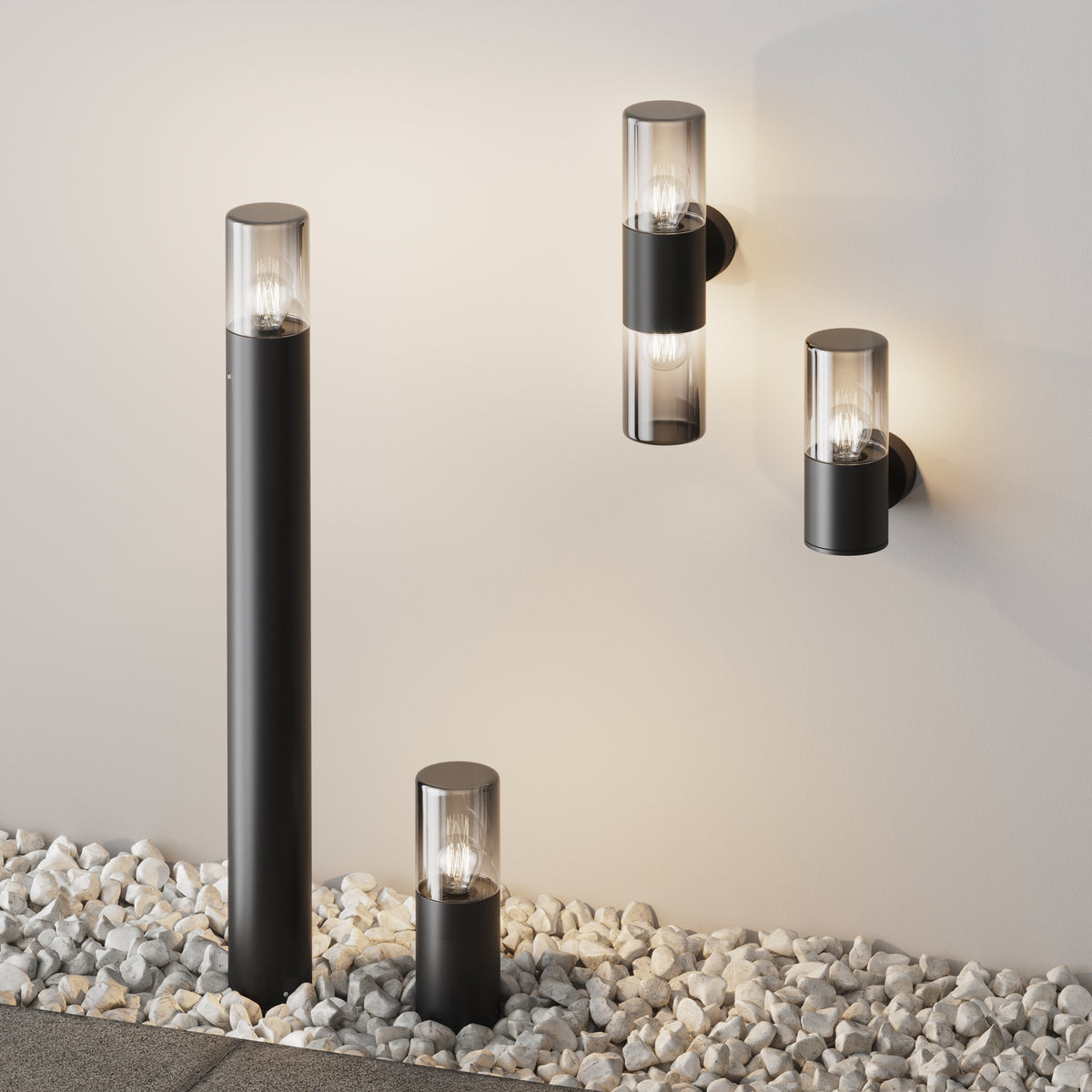 Illuminazione da esterno Amas - Maytoni - Grigio - O432FL-01GF
