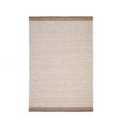 Tappeto Nifelia jacquard in lana beige