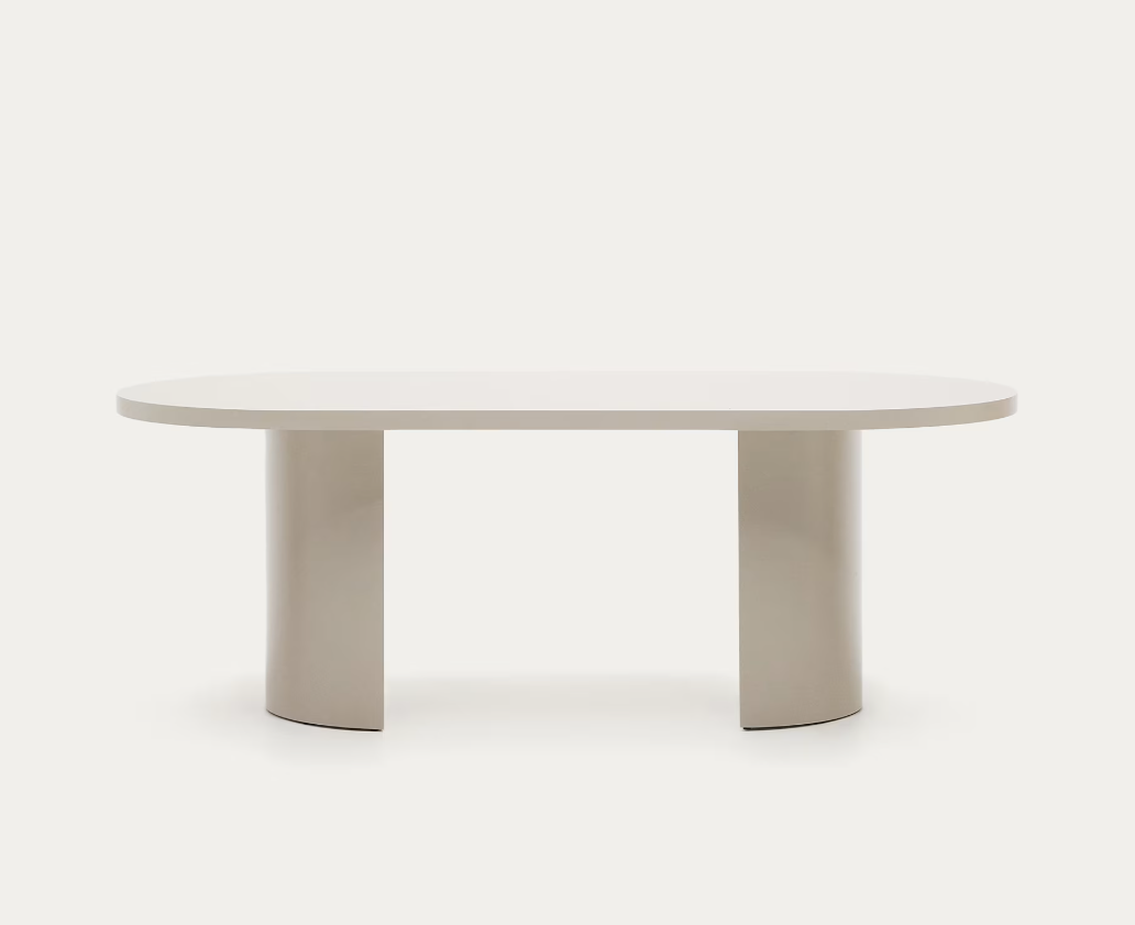 Tavolo Nealy MDF laccato con finitura écru 240 x 100 cm