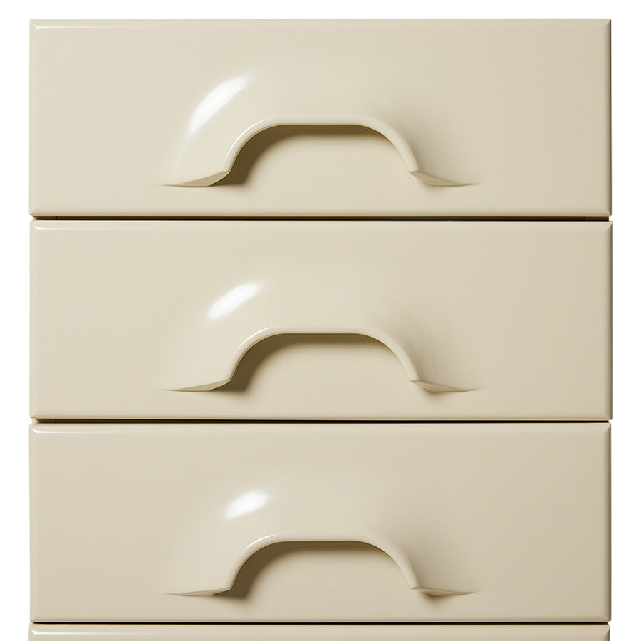 Cassettiera con 8 cassetti, crema