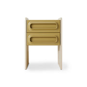 Comodino Space, salvia/crema