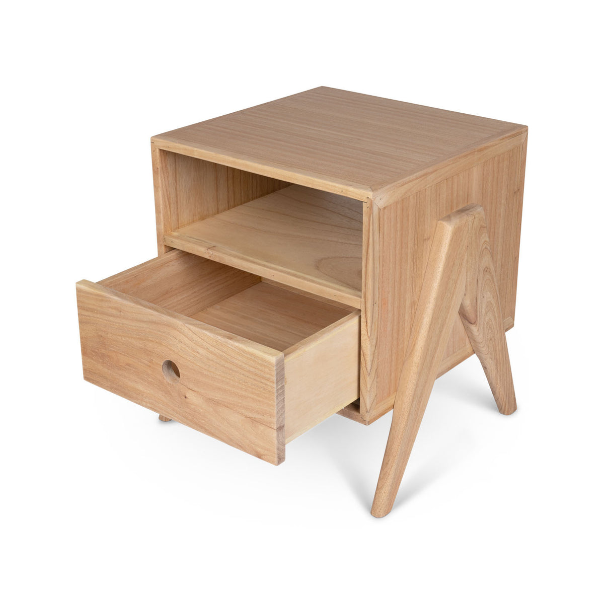 Comodino Night Cabin P.V.W. - Natural - Pierre Jeanneret Edition