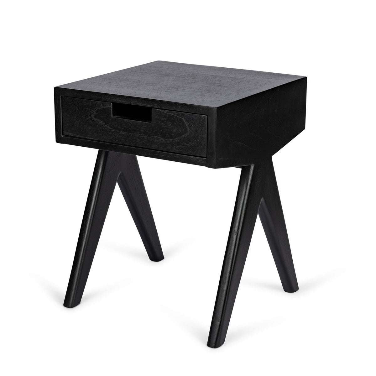 Comodino Night Cabin W.T.H. con cassetto Nero DETJER