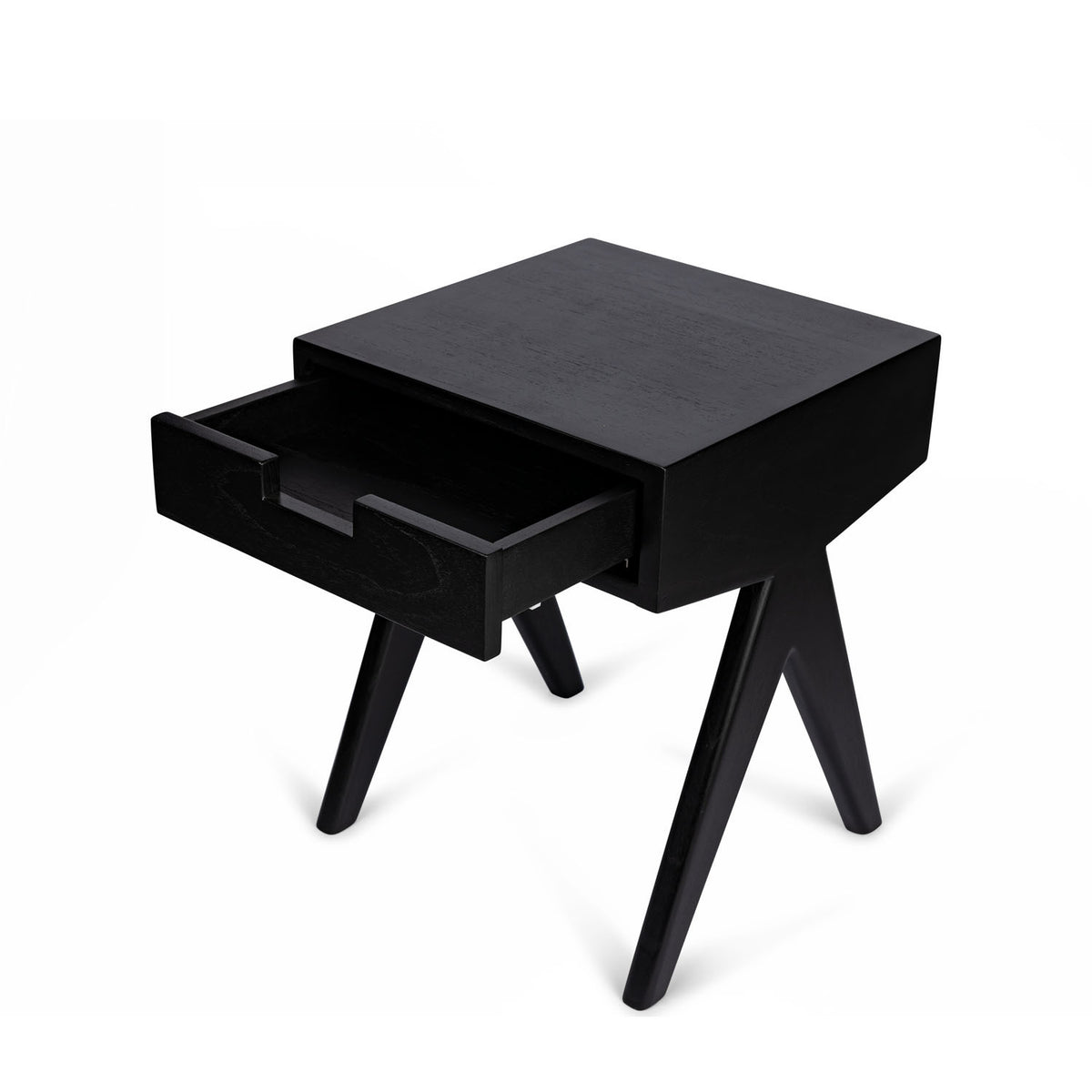 Comodino Night Cabin W.T.H. con cassetto Nero DETJER