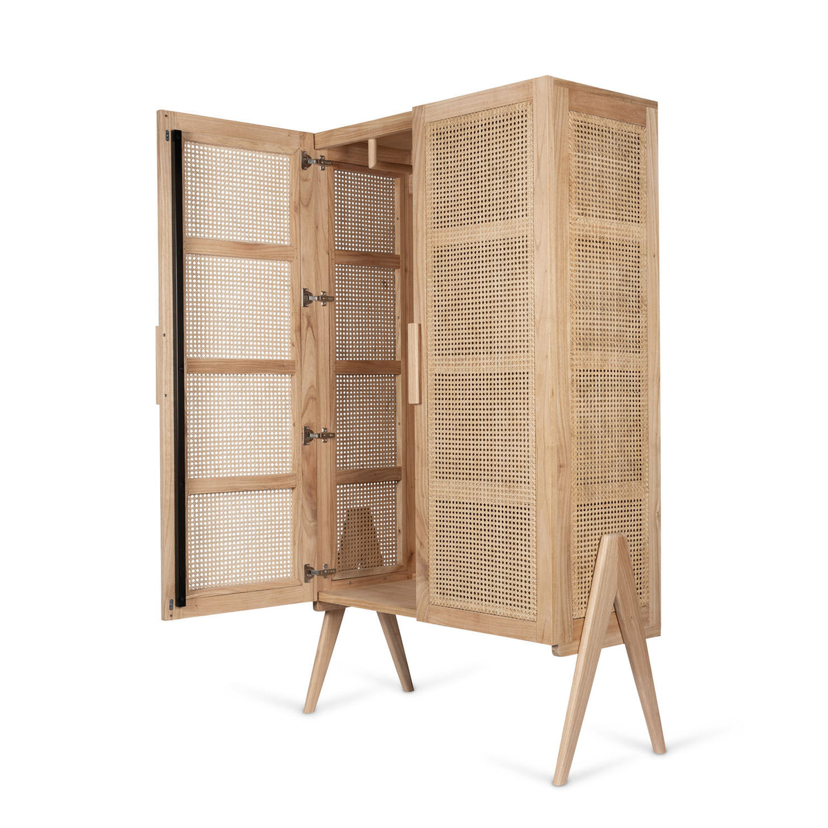 Armadio Storage Cabinet Lucien con appendiabiti - Natural - Pierre Jeanneret Edition