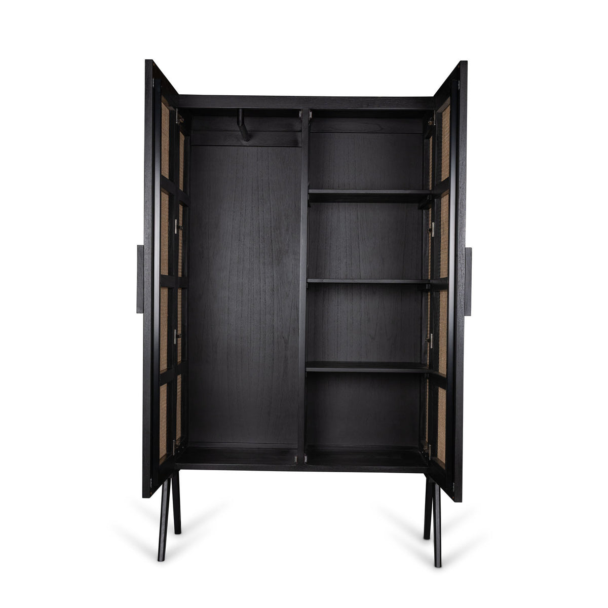 Armadio Storage Cabinet Lucien con appendiabiti - Charcoal Black - Pierre Jeanneret Edition