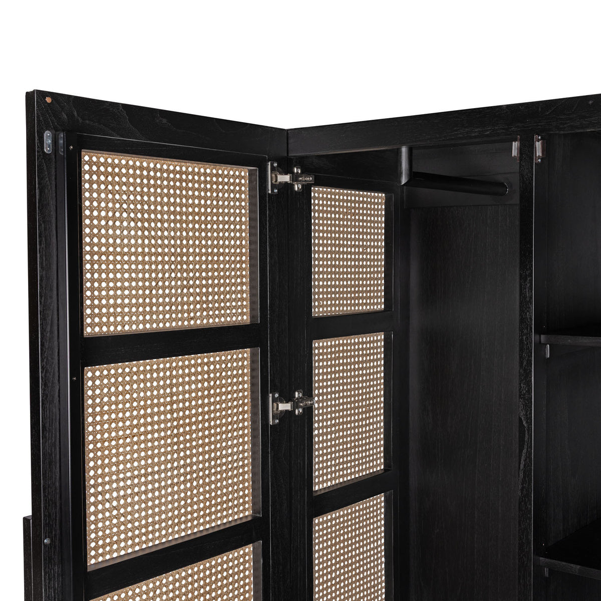 Armadio Storage Cabinet Lucien con appendiabiti - Charcoal Black - Pierre Jeanneret Edition