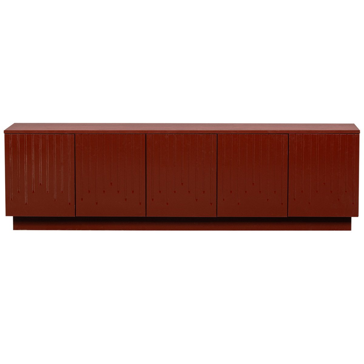 Porta tv matita pino merlot lucido