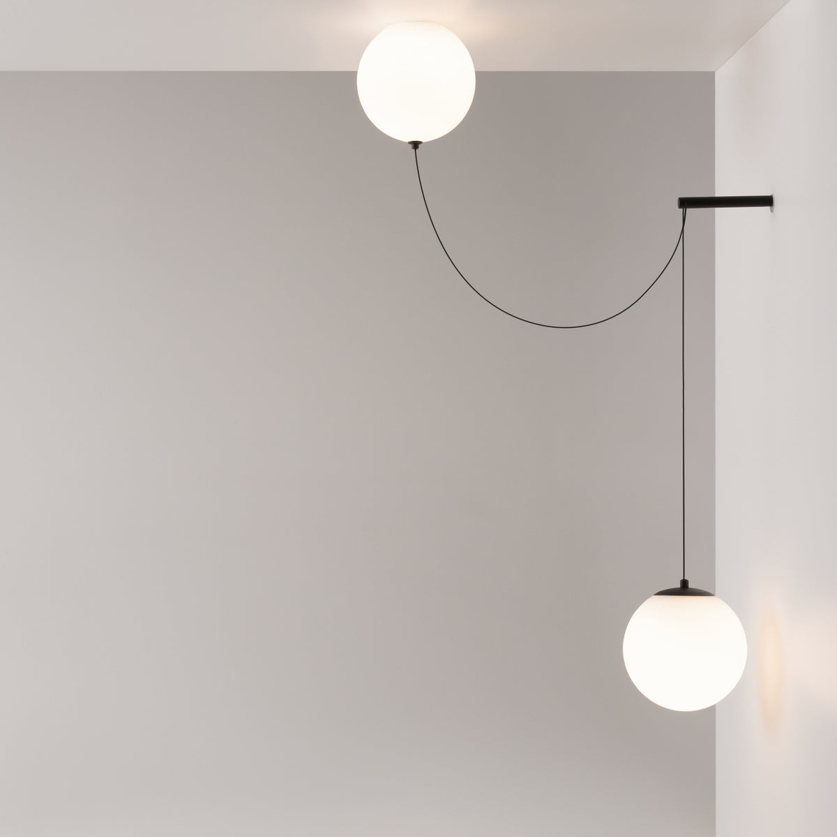 Lampada a sospensione Twins - Maytoni - Nero - MOD427PL-L20B3K1