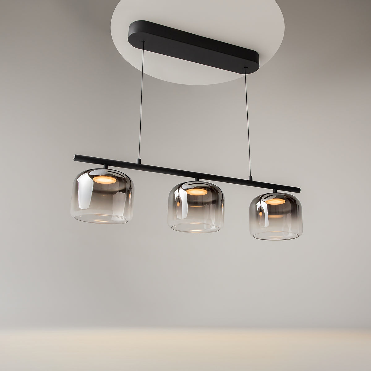 Lampada a sospensione Spirito - Maytoni - Nero - MOD286PL-L12B3K
