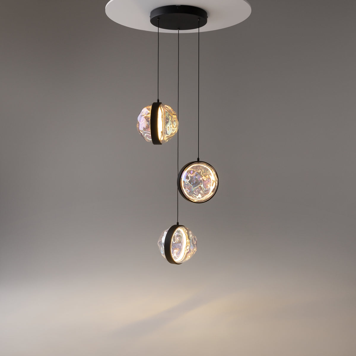 Lampada a sospensione Misterio - Maytoni - Nero - MOD379PL-L17B2.7K