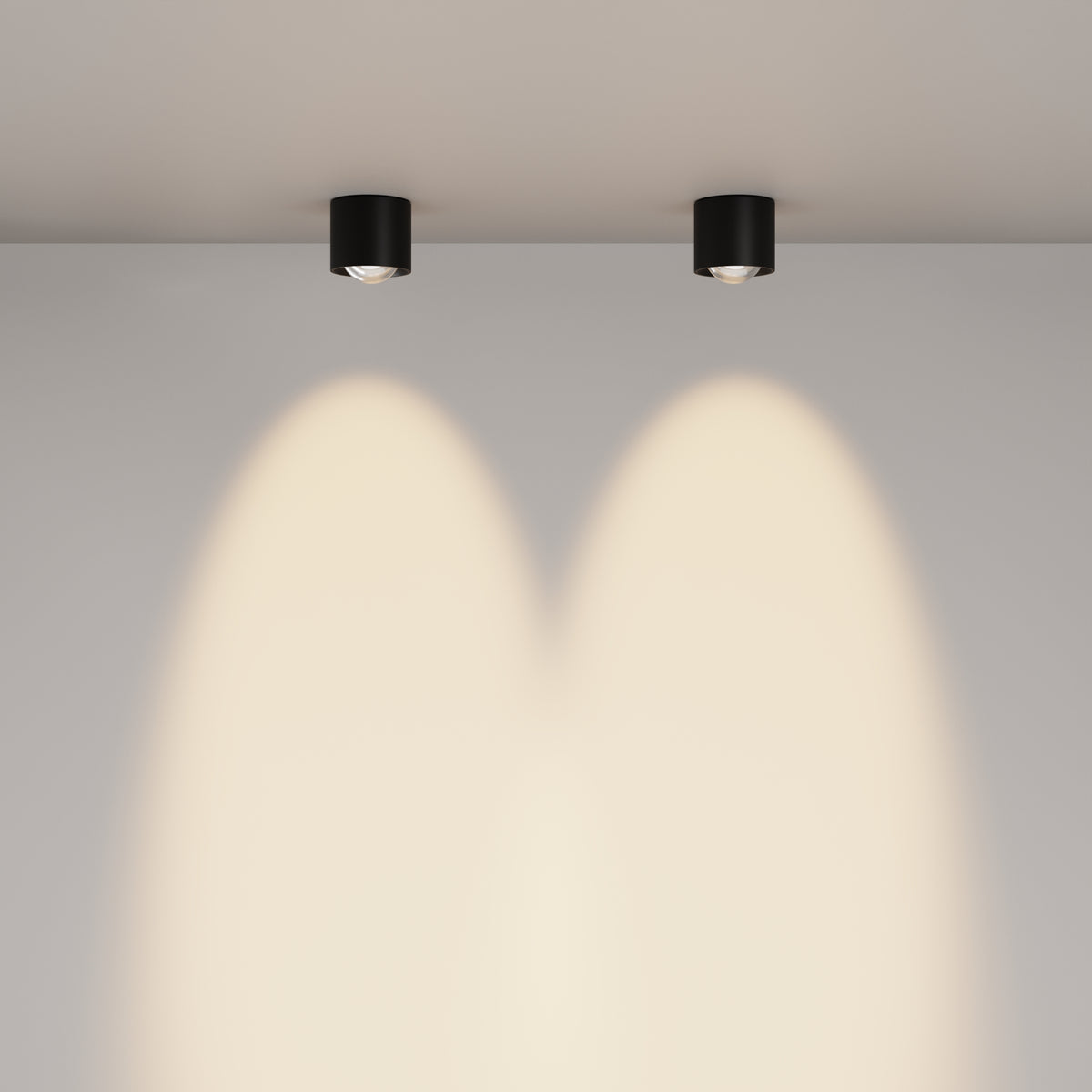 Lampada da soffitto Lens - Maytoni - Nero - C217CL-15W3K-B