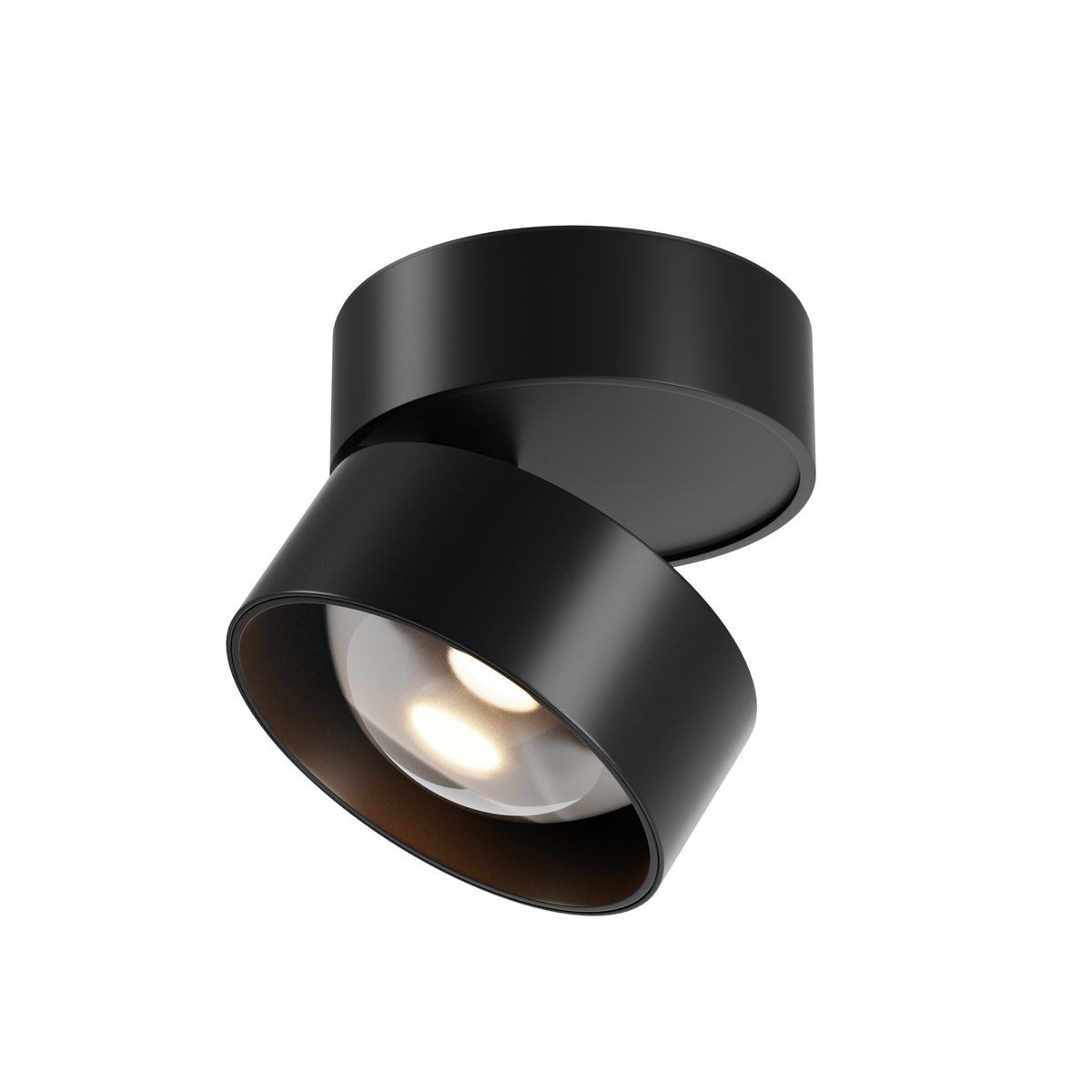 Lampada da soffitto Lens - Maytoni - Nero - C220CL-12W3K-B