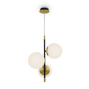 Lampada a sospensione Nostalgia - Maytoni - Nero e oro - MOD048PL-03G