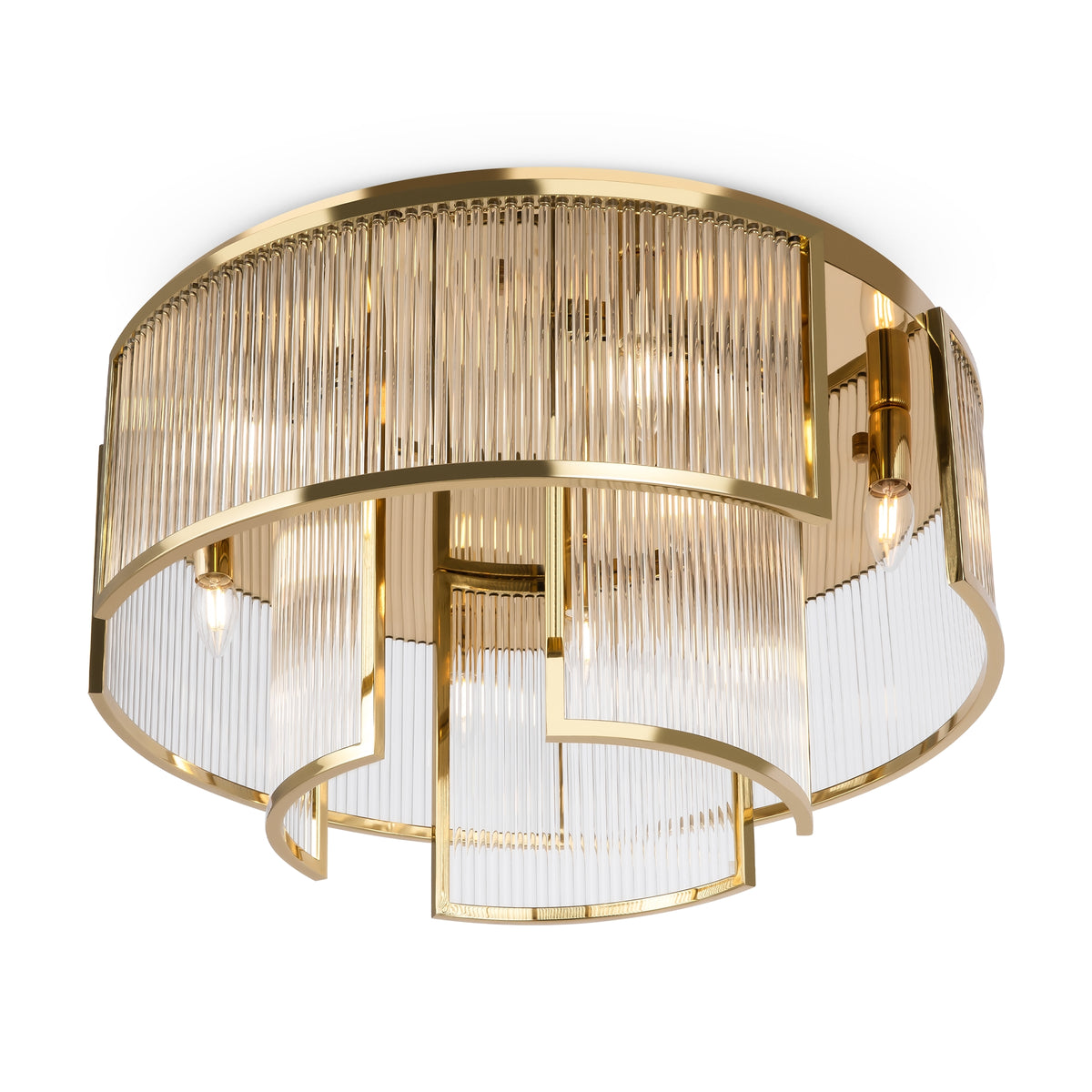 Lampada da soffitto Frame - Maytoni - Oro - MOD174CL-09G
