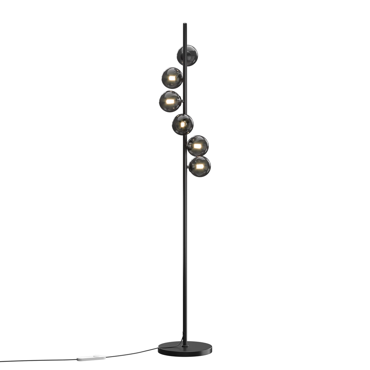 Lampada da terra Dallas - Maytoni - Nero - MOD545FL-06B