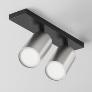 SET 4 PEZZI · Lampada da soffitto FOCUS S GU10 2x10W - Maytoni - Nero - C051CL-U-02BS · prezzo per 4 pezzi