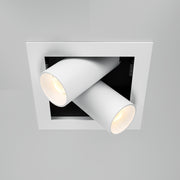 Una lampada da incasso Magnum 3000K 2x7W 24° - Maytoni - Bianco - DL094-02-7W3K-W