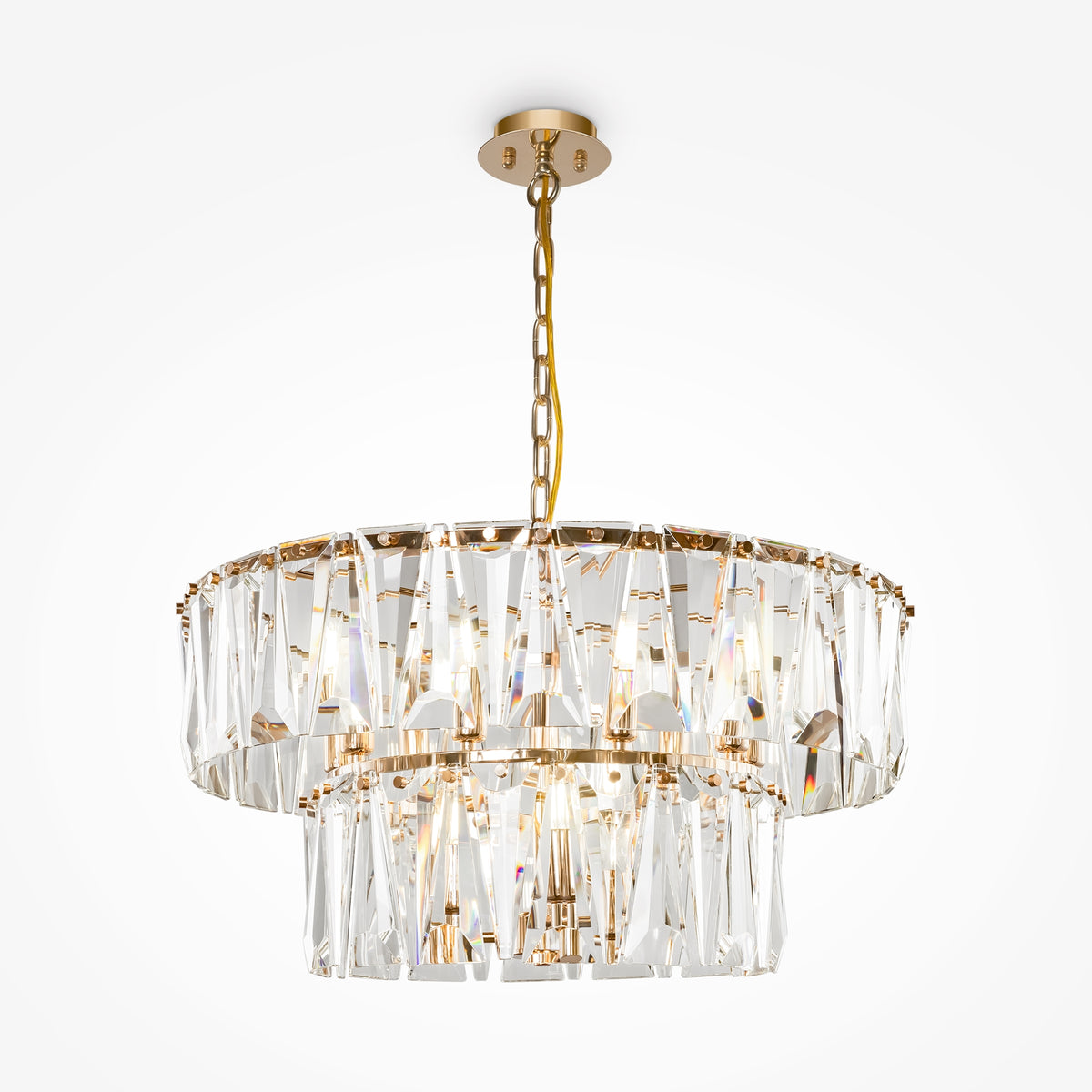 Lampada a sospensione Puntes - Maytoni - Oro - MOD043PL-12G