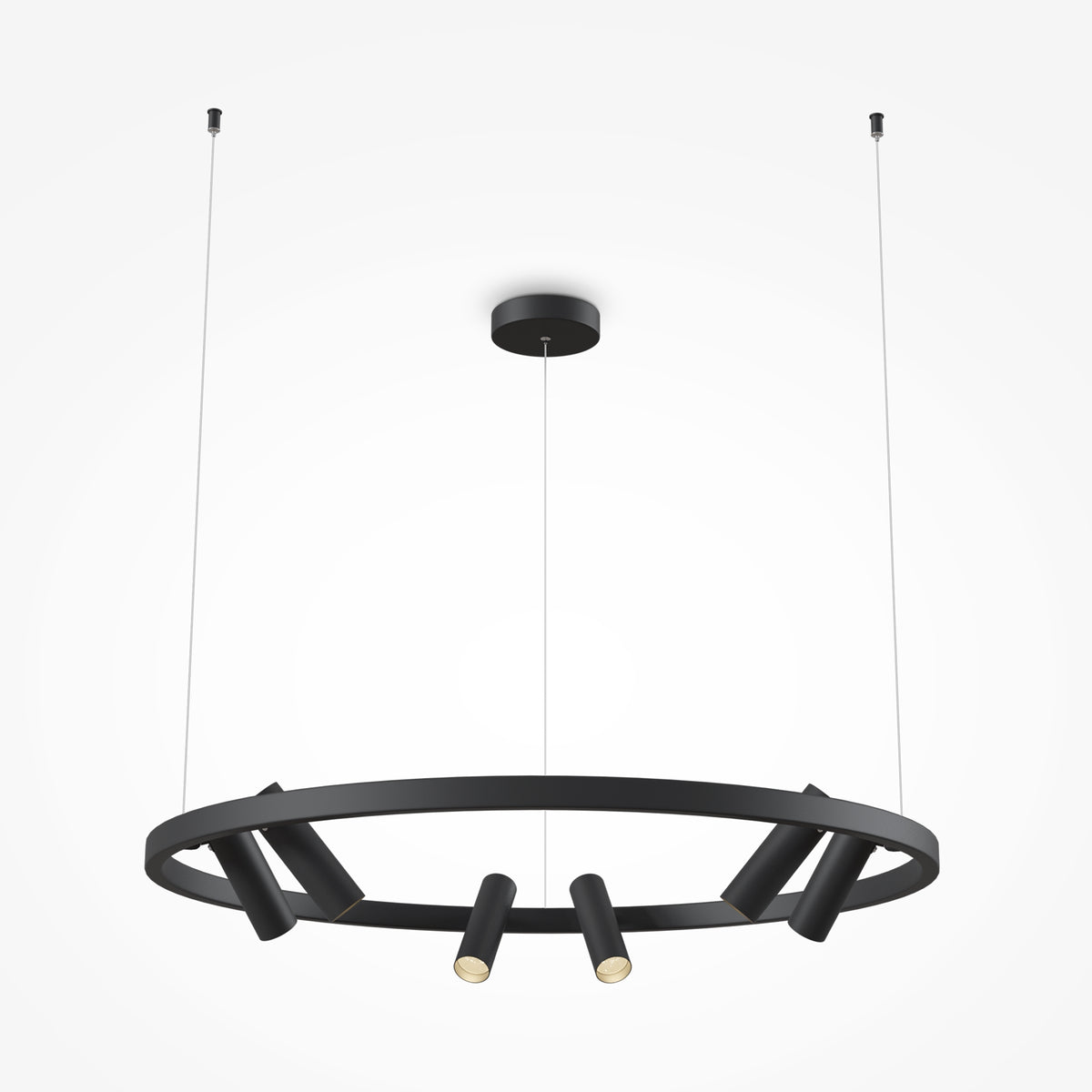 Lampada a sospensione Satellite - Maytoni - Nero - MOD102PL-L42B