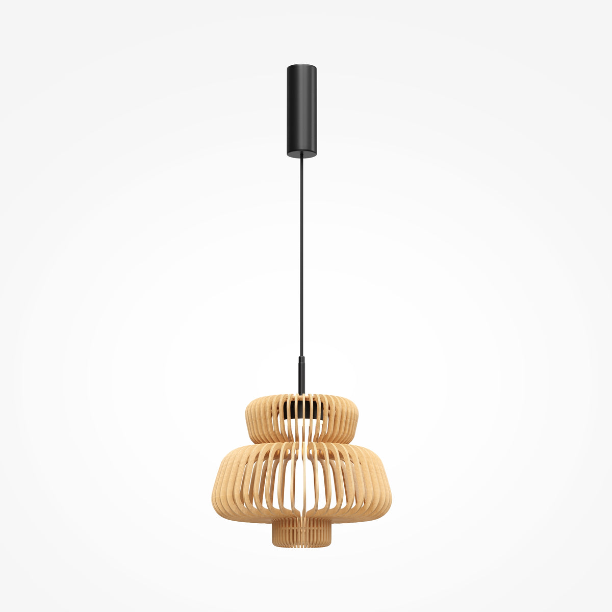 Lampada a sospensione Namiki - Maytoni - Nero - MOD465PL-L12BK1