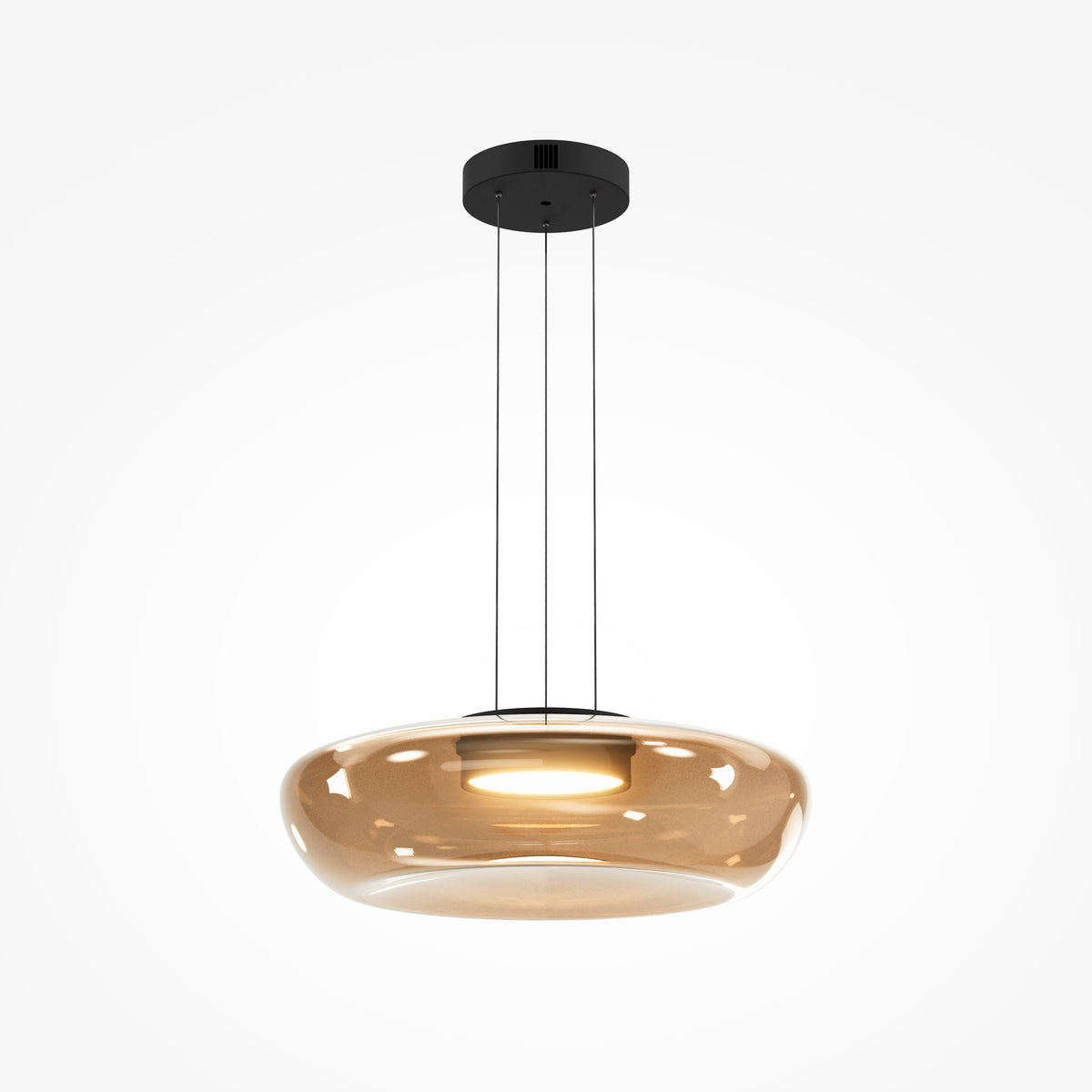 Lampada a sospensione Bassa - Maytoni - Nero - MOD501PL-L20BK