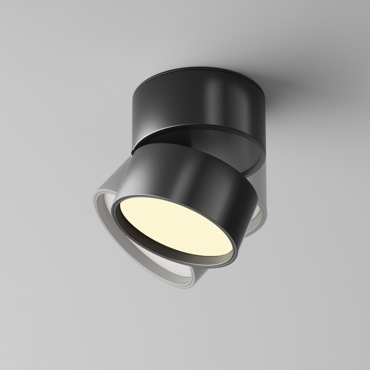 Lampada da soffitto Onda - Maytoni - Nero - C024CL-12W2.7K-B-1