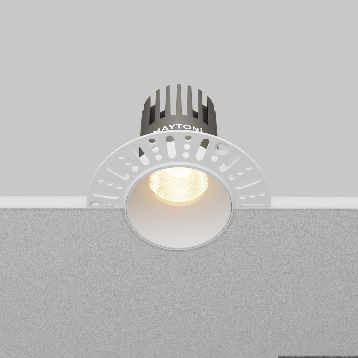 Faretto da incasso Dip - Maytoni - Bianco - DL119-10W-3K-TRS-W
