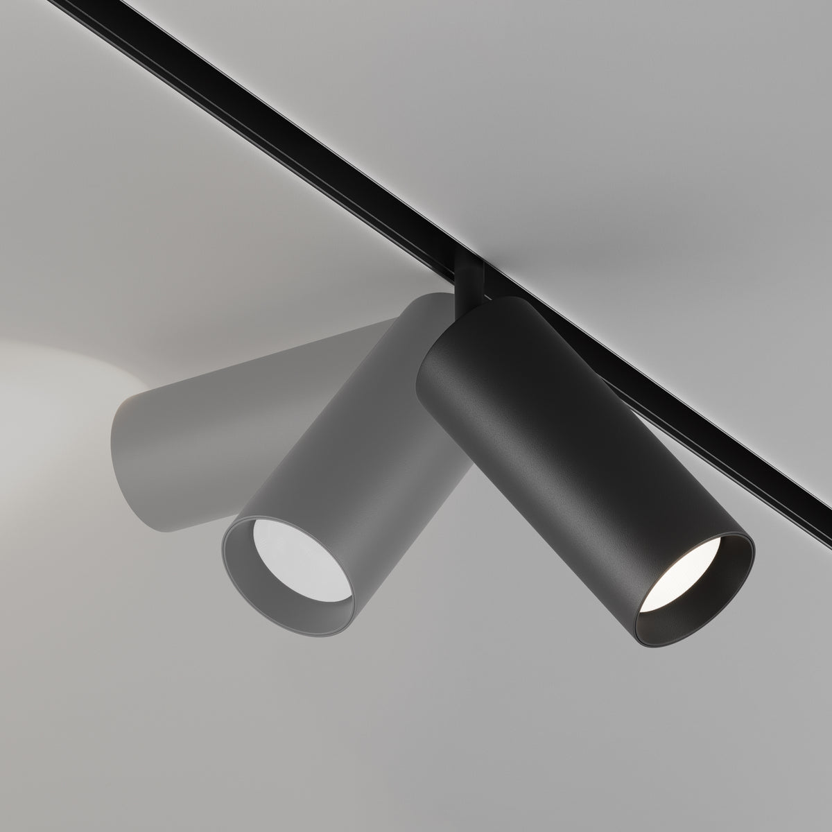 Faretto per binario Focus LED - Maytoni - Nero - TR032-4-20WTW-S-DD2-B