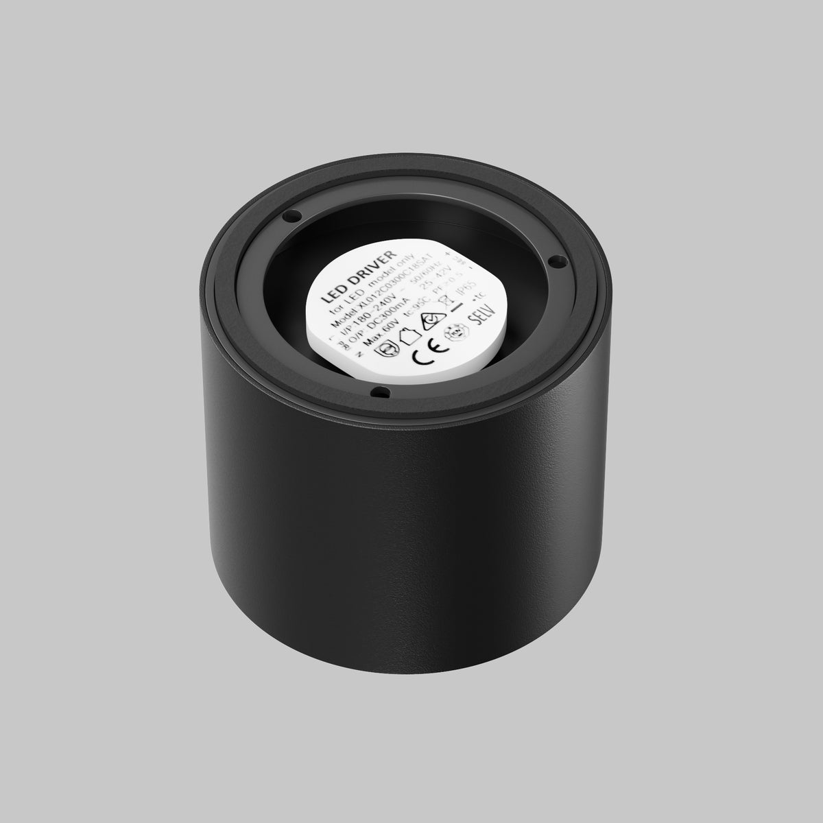 Lampada da soffitto Lens - Maytoni - Nero - C217CL-15W3K-B