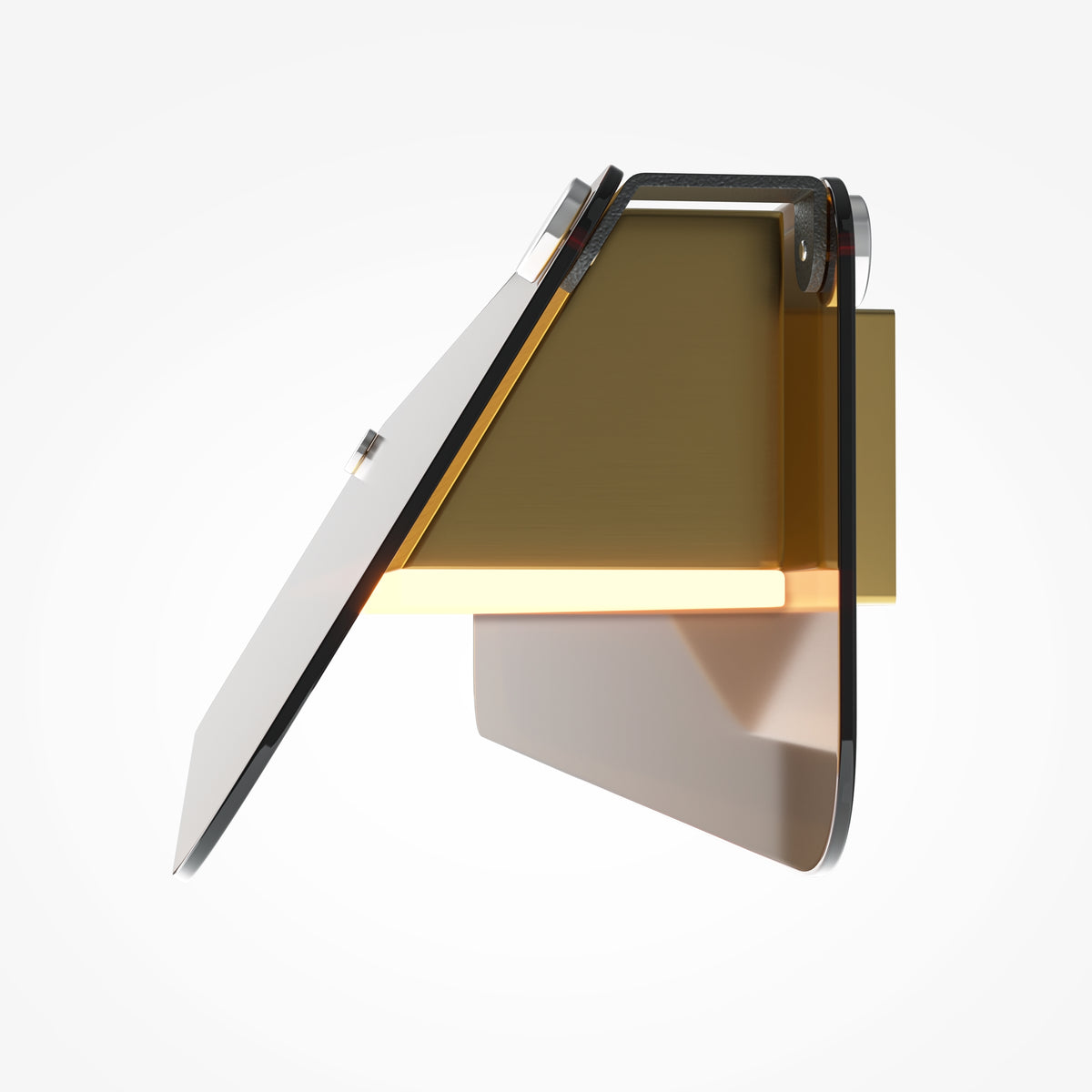 Lampada a muro Flat - Maytoni - Nero - MOD296WL-L10BC3K