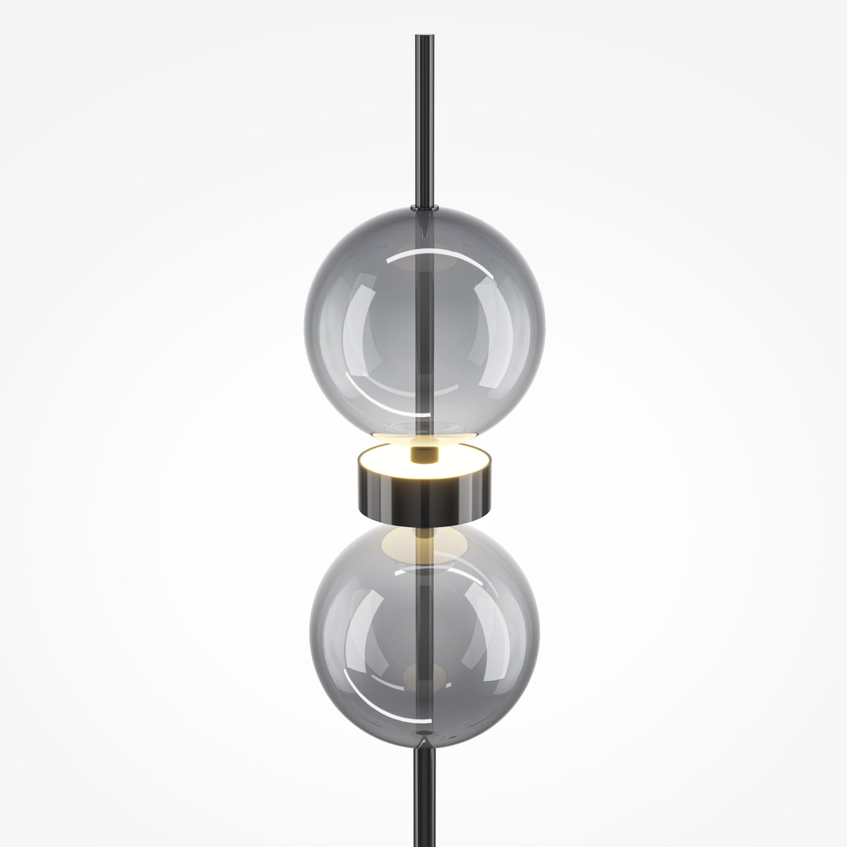 Lampada da terra Double Moon - Maytoni - Nero - MOD478FL-L15B3K