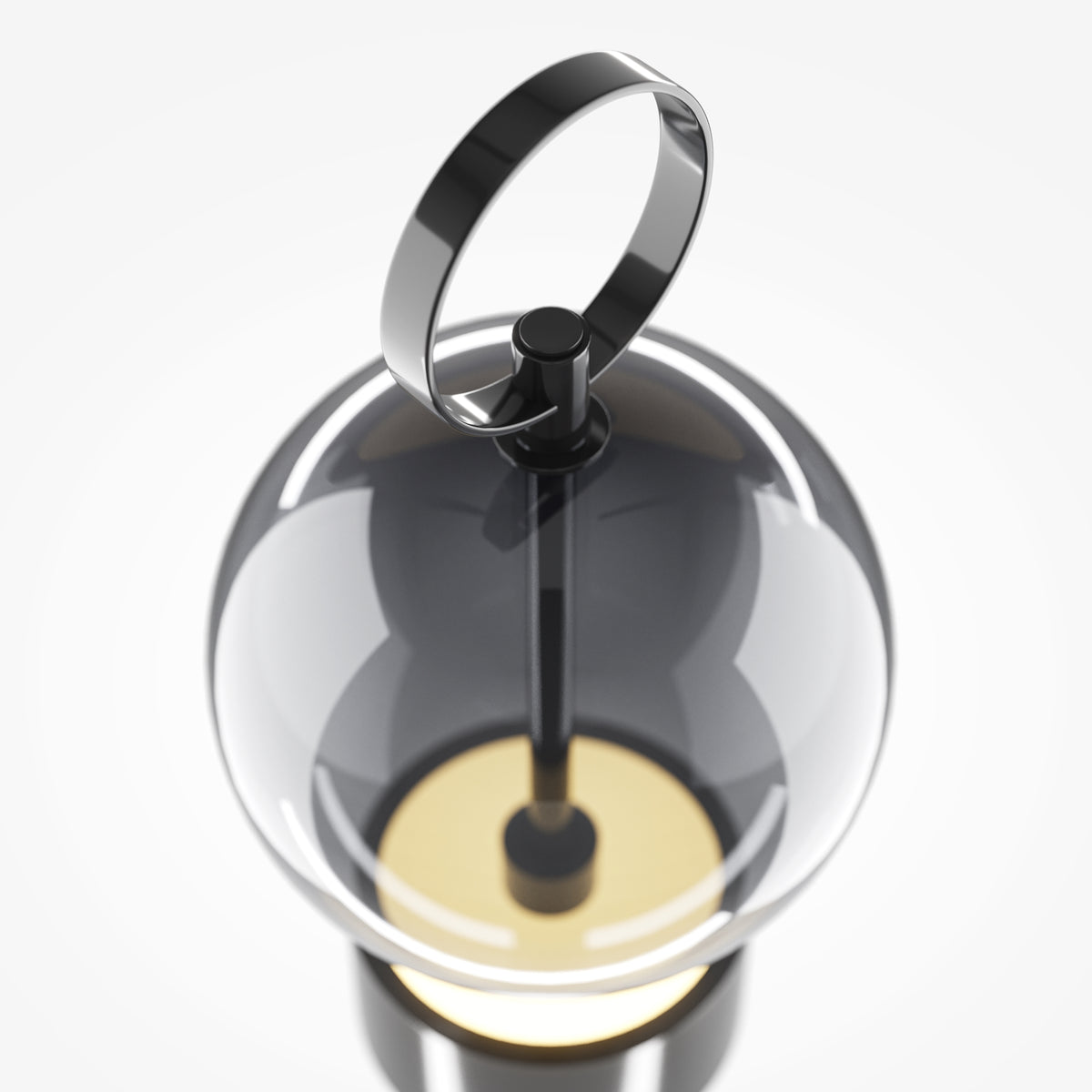Lampada da tavolo ricaricabile Double Moon - Maytoni - Nero - MOD478RL-L3B3K