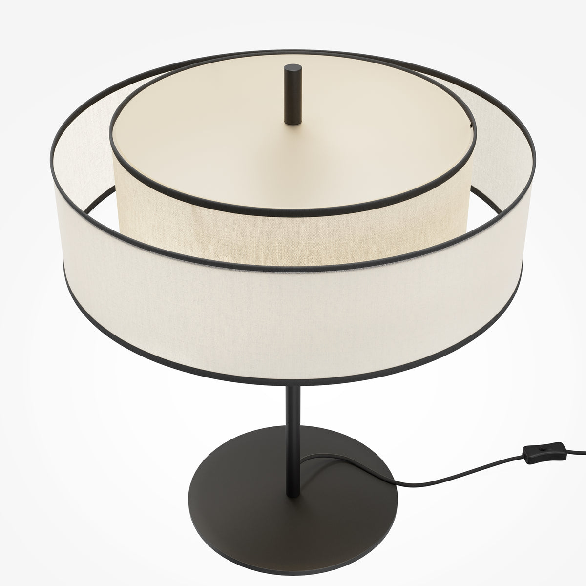 Lampada da tavolo Bergamo - Maytoni - Nero - MOD613TL-02W