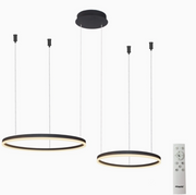 Lampada a sospensione LED HALO Pendant 80+60 nero