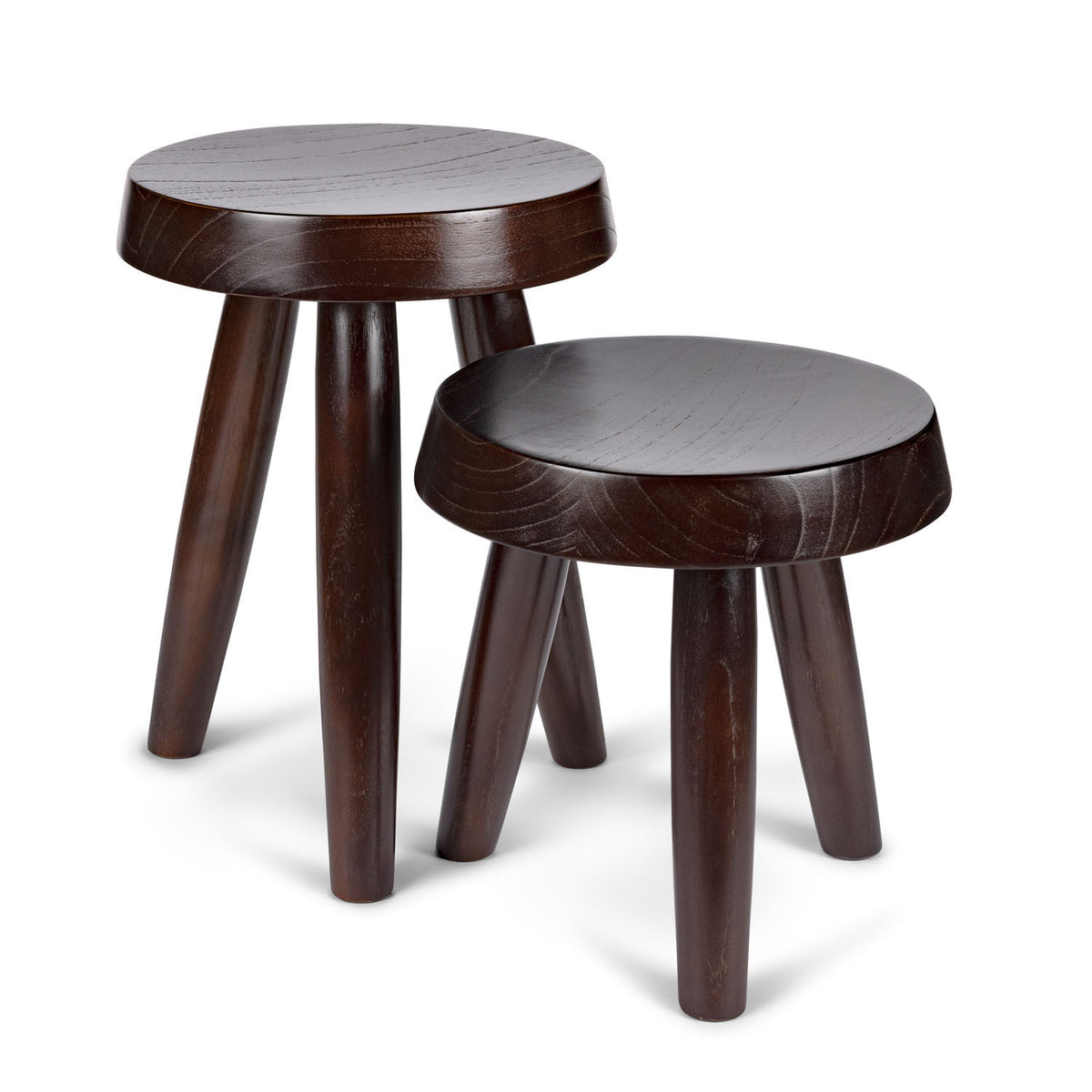 Sgabello Charles M - Chandigarh Heritage Brown - Pierre Jeanneret Edition