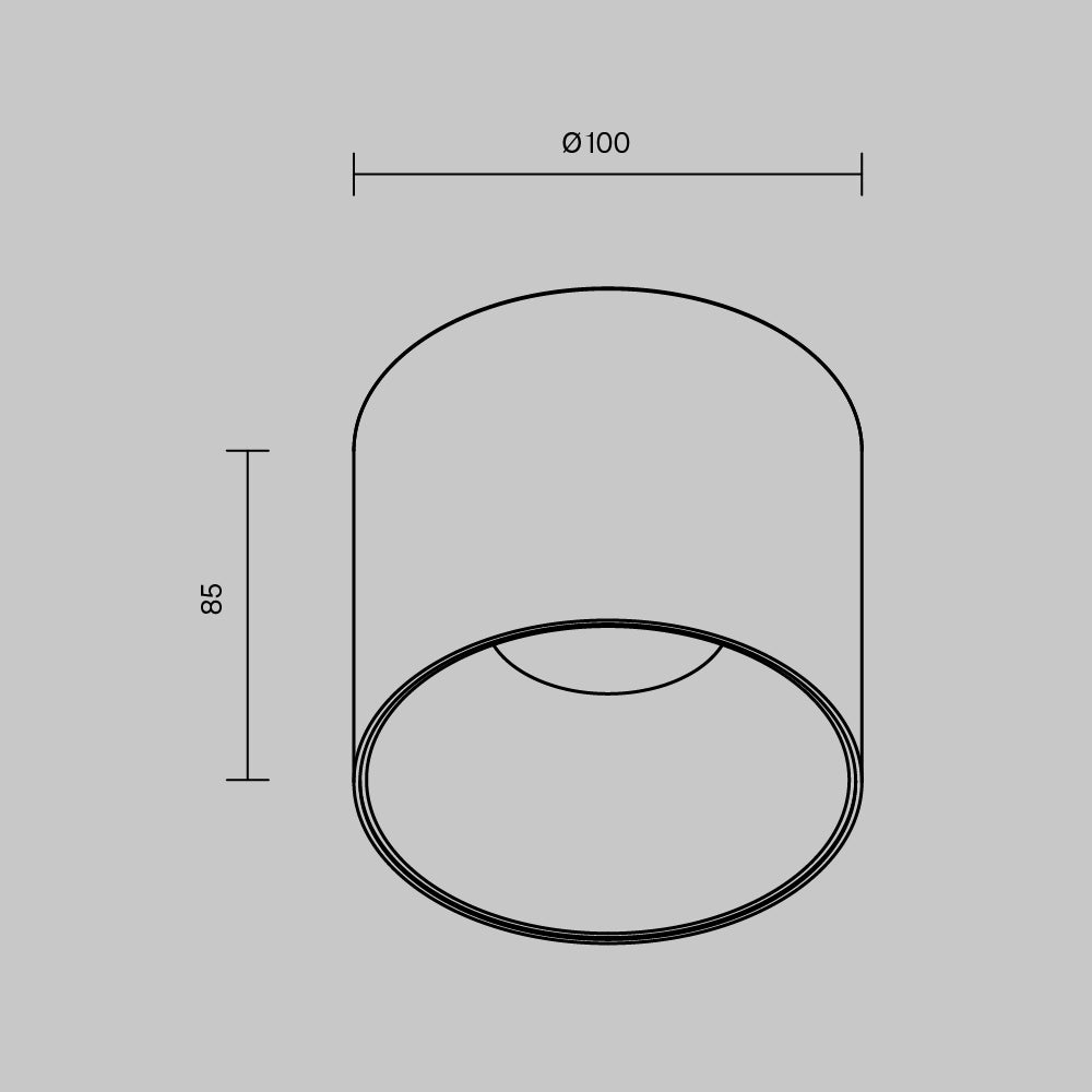 Lampada da soffitto C064CL-01-15W3K-RD-WB - Maytoni - Bianco