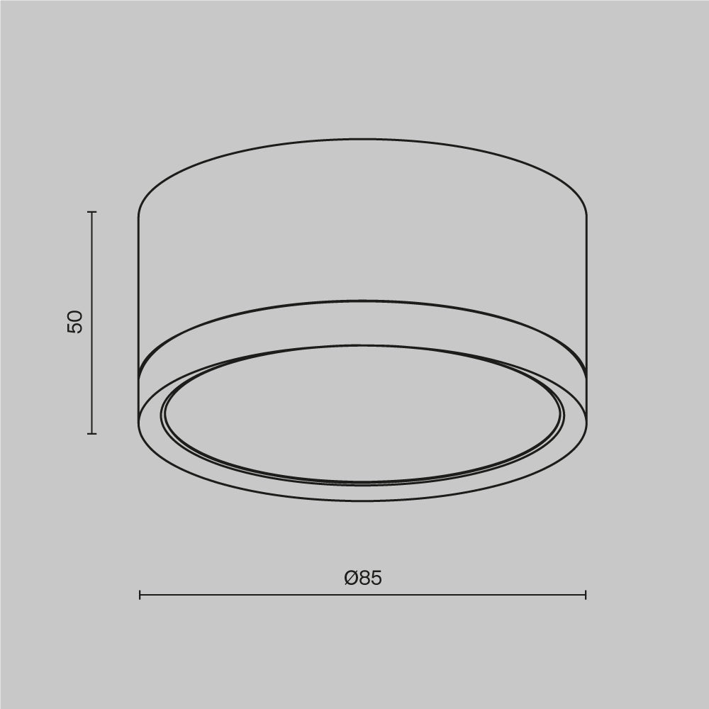 SET 4 PEZZI · Lampada da soffitto Hoop GX53 1x12W - Maytoni - Bianco - C086CL-GX53-SRD-W · prezzo per 4 pezzi