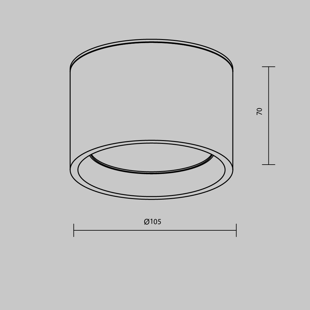 SET 4 PEZZI · Lampada da soffitto Hydra 3000K 1x10W 120° - Maytoni - Nero - C090CL-10W3K-B · prezzo per 4 pezzi