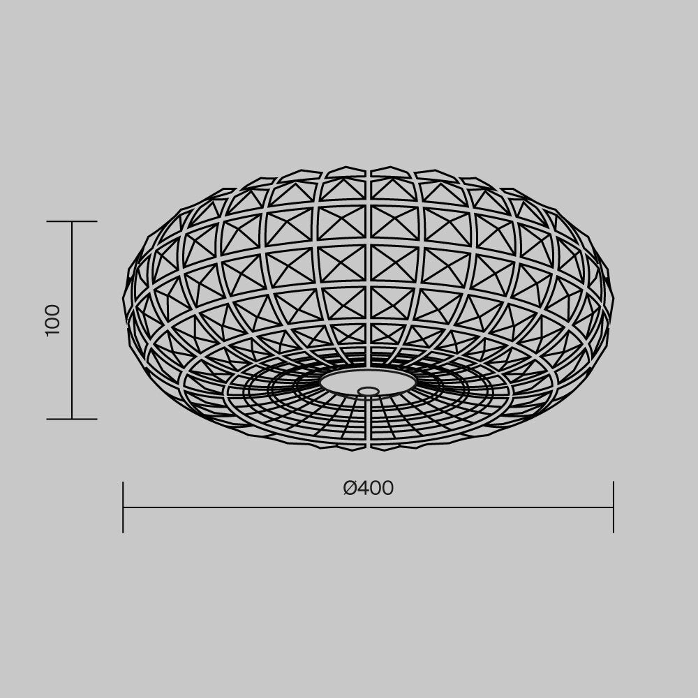 Lampadario Broche - Maytoni - Bianco - DIA902-04-N