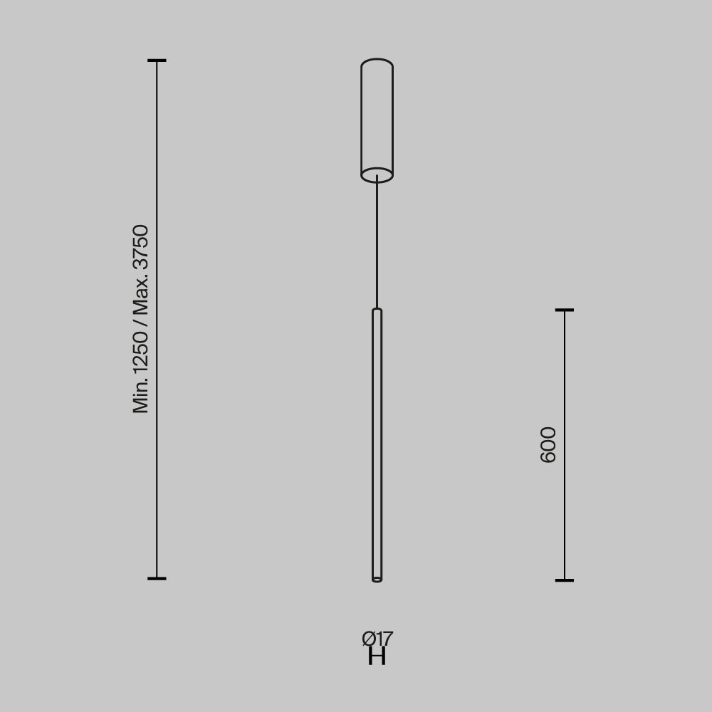 Lampada a sospensione Halo - Maytoni - Nero - MOD246PL-L12BK