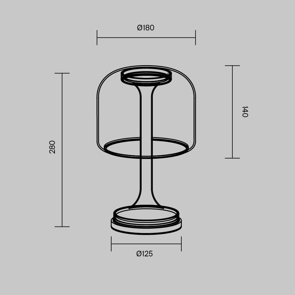 Lampada da tavolo Spirito - Maytoni - Oro - MOD286TL-L8G3K