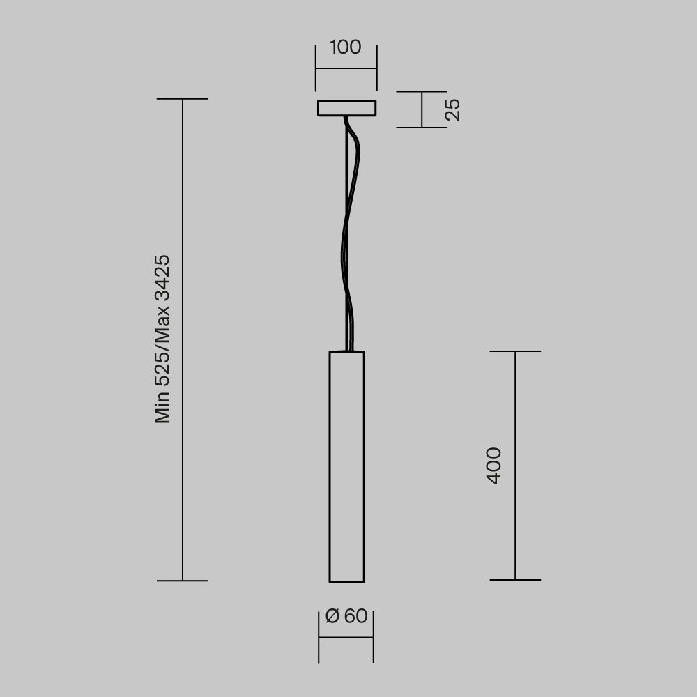 Lampada a sospensione Basic Texture - Maytoni - Bianco - MOD461PL-L5W3K