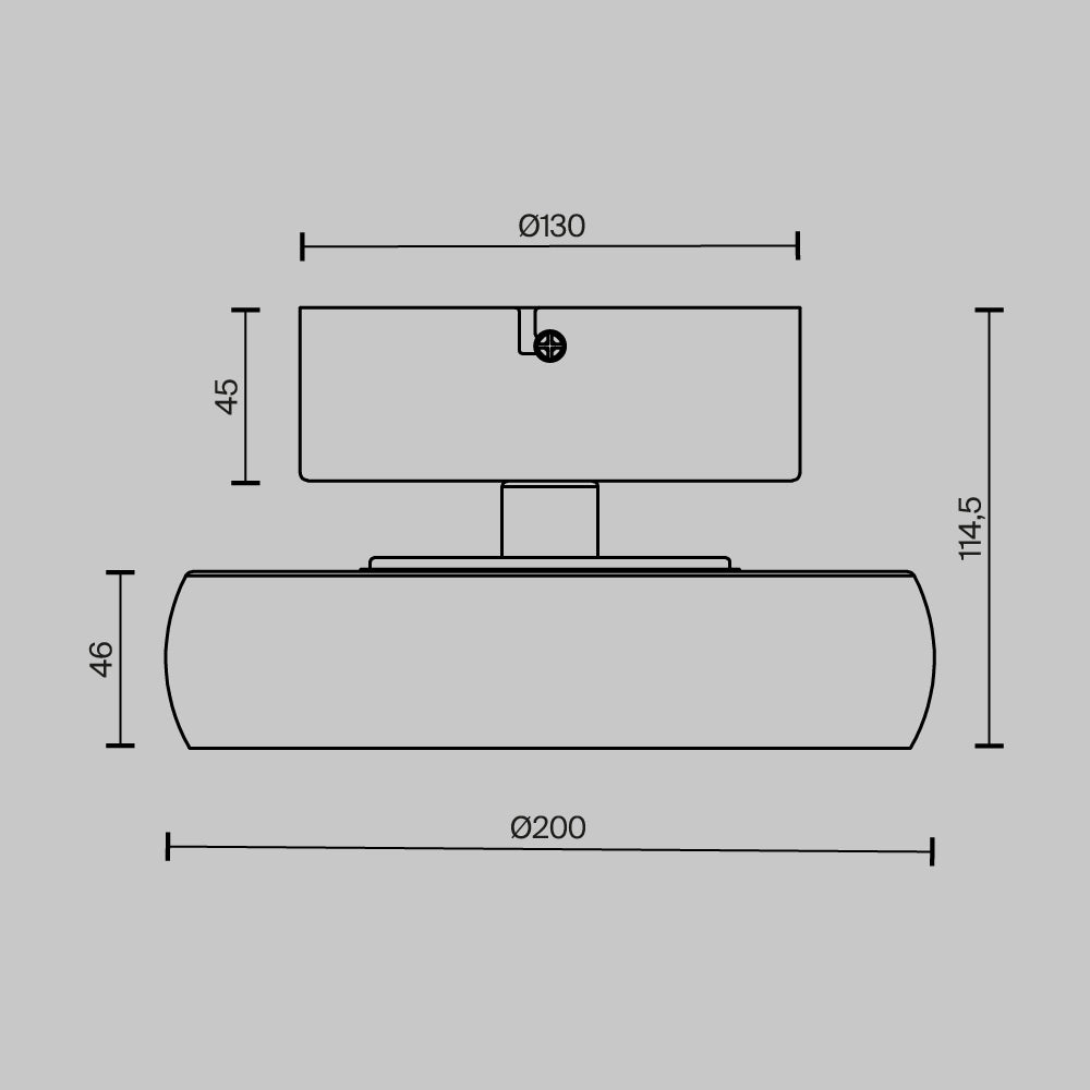 Lampada da soffitto Float - Maytoni - Nero - MOD498CL-L13BK1