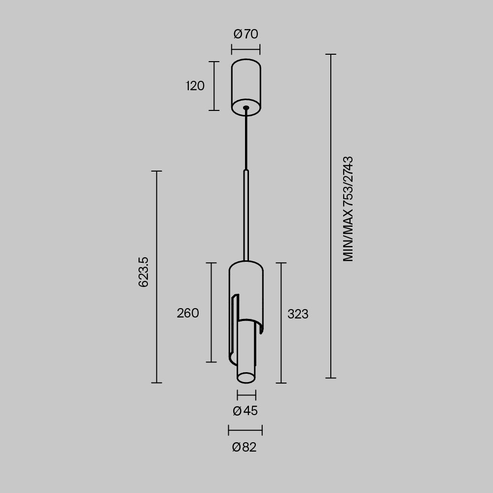 Lampada a sospensione Maris - Maytoni - Oro - MOD499PL-L6GK